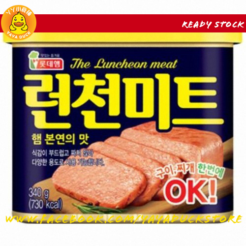 YAYA Duck Store KOREA LOTTE LUNCHEON MEAT 韩国乐天品牌进口午餐肉 340g